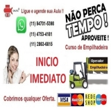 curso de motorista de empilhadeira valores Brasilândia