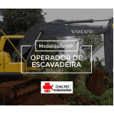 curso de operador de escavadeira hidráulica preços Embu das Artes curso de operador de escavadeira hidráulica preços Embu das Artes