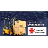 curso para operador empilhadeira preços Jardim Pedroso curso para operador empilhadeira preços Jardim Pedroso