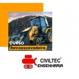empresa de curso de retroescavadeira preços Vila Carmela